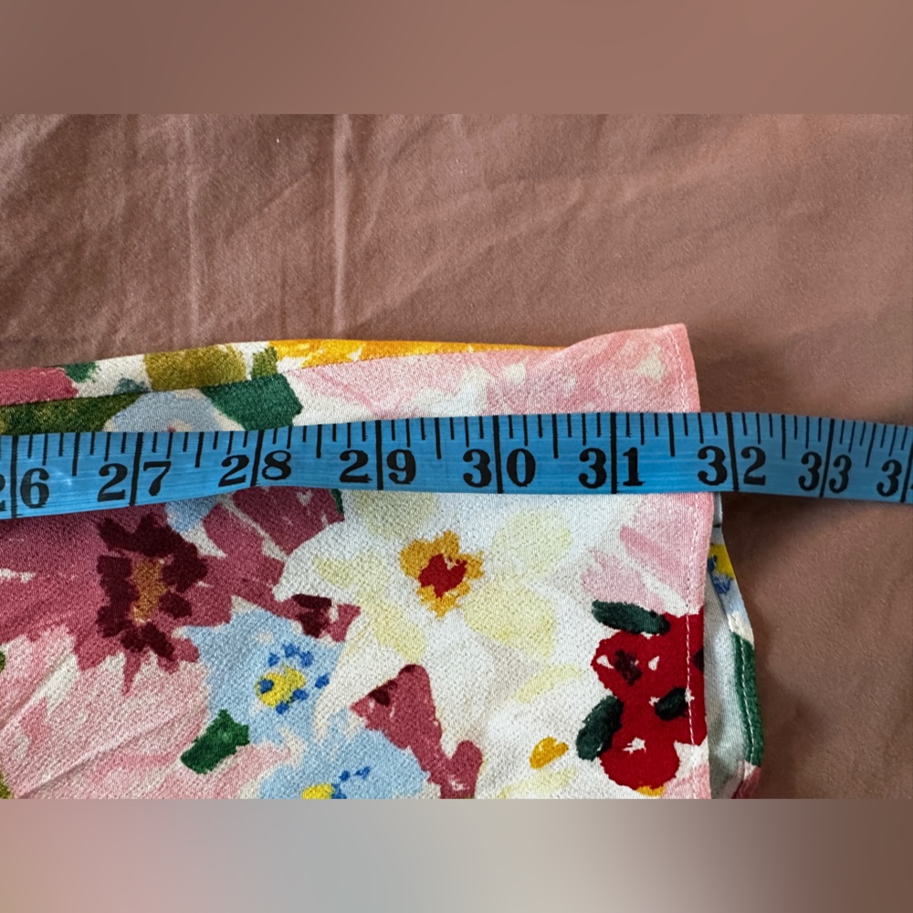 Sezane Tabata Skirt Pastel Flowers US 10 EU 42 - Picture 6 of 7